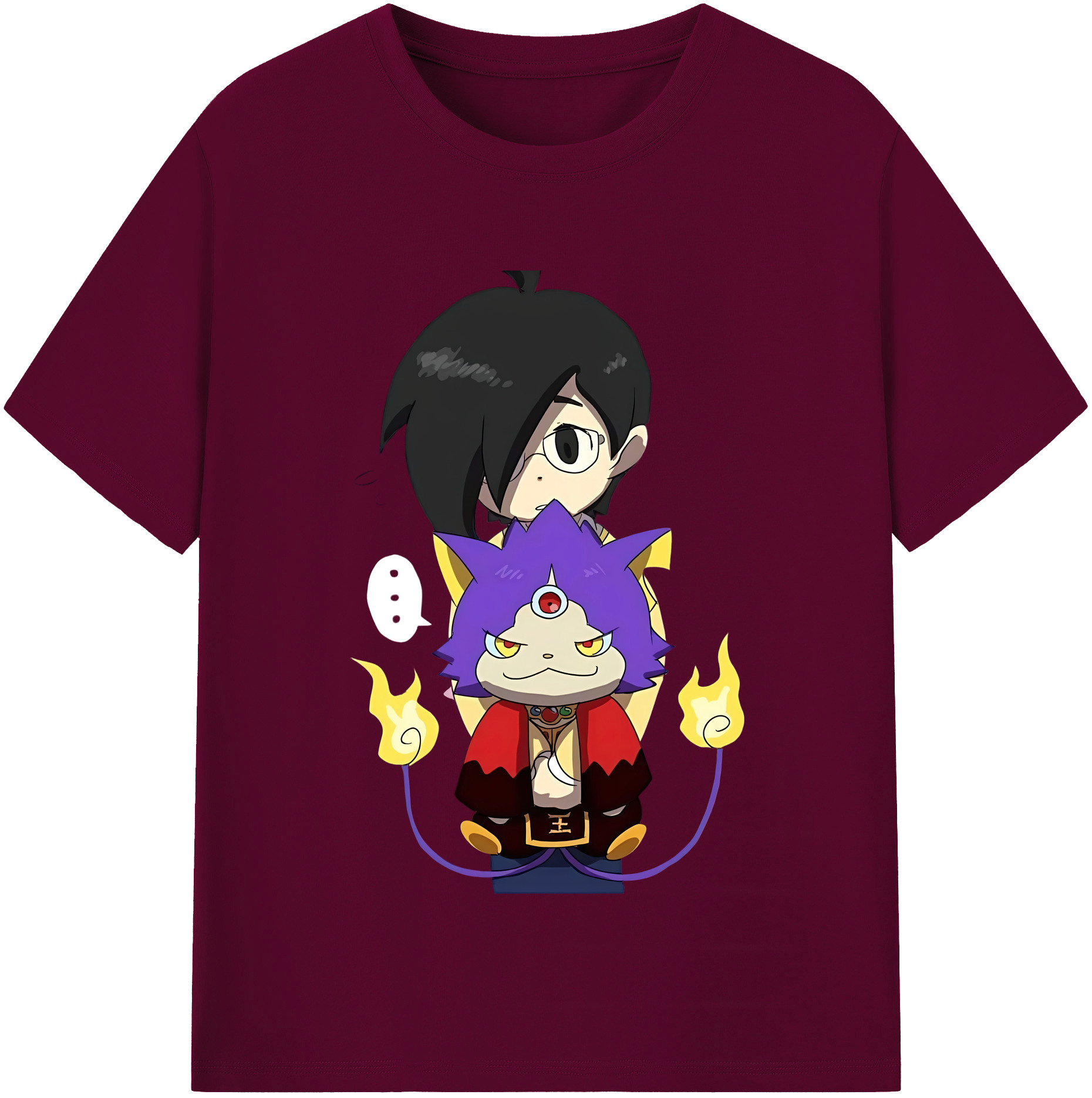 （画像用） 妖怪ウォッチ Yo-kai Watch レディースカジュアルプリントTシャツ（綿100％）